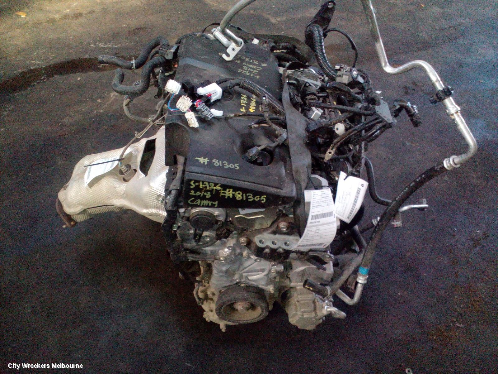 TOYOTA CAMRY ENGINE, XV70, PETROL, 2.5, A25A-FXS, HYBRID TYPE, 09/2017 ONWARDS