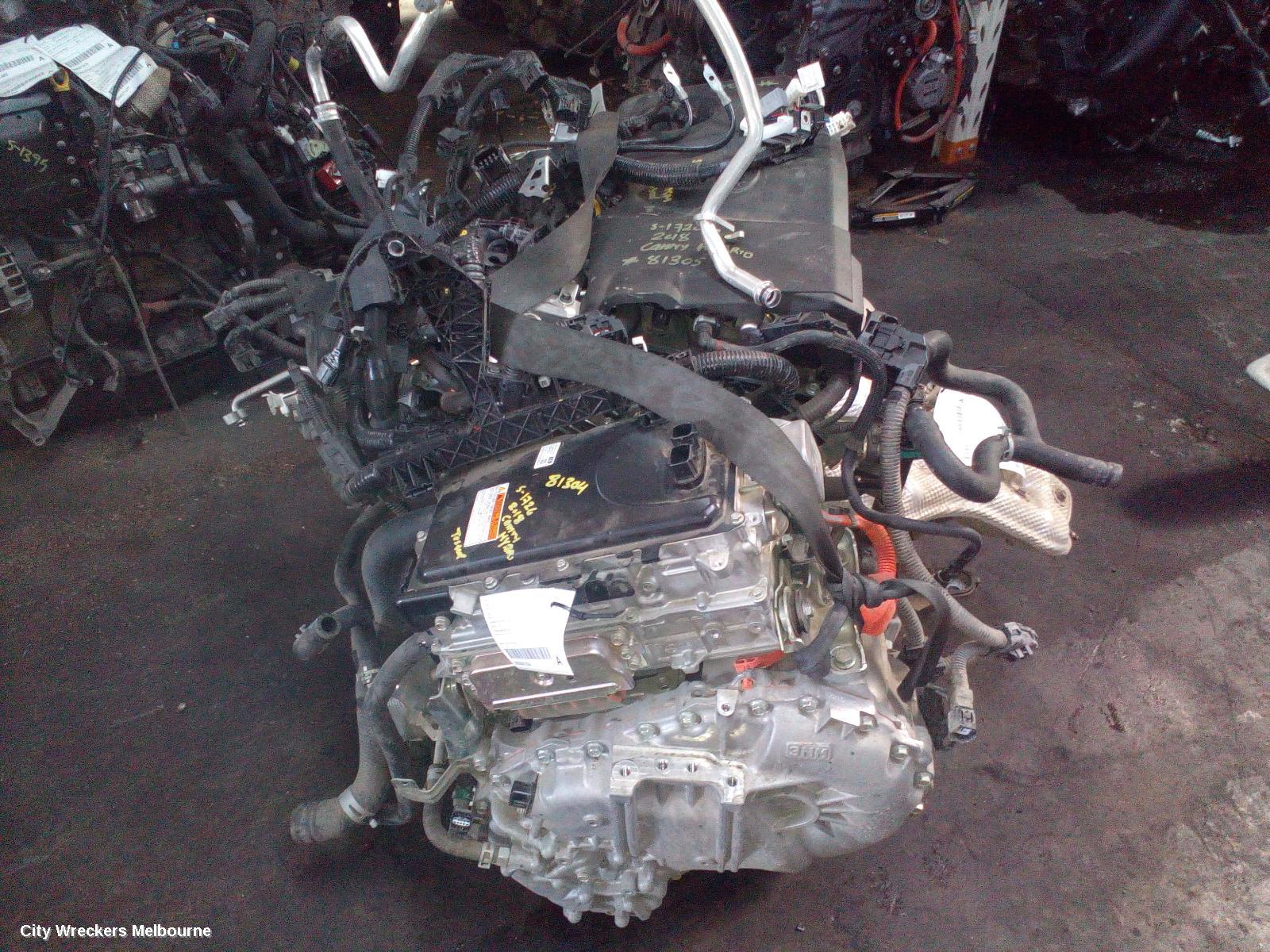 TOYOTA CAMRY TRANS/GEARBOX, AUTO, PETROL, 2.5, A25A-FXS, P710 CODE, CVT 6 SPEED, W/ ELECTRIC DRIVE MOTOR, HEV, XV70, 09/2017 - 05/2024