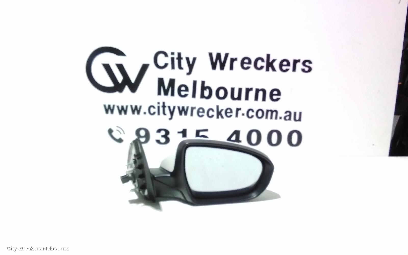 KIA OPTIMA RIGHT DOOR MIRROR, TF, POWER FOLD, NON BLIND SPOT, RECTANGLE PLUG TYPE (8 PIN), 10/2013 - 10/2015