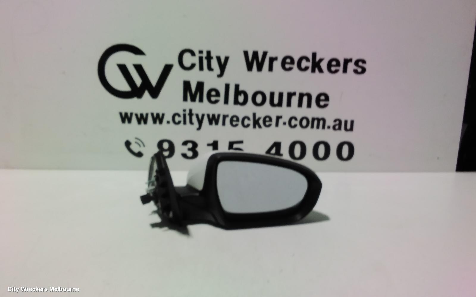 KIA OPTIMA RIGHT DOOR MIRROR, TF, POWER FOLD, NON BLIND SPOT, RECTANGLE PLUG TYPE (8 PIN), 10/2013 - 10/2015