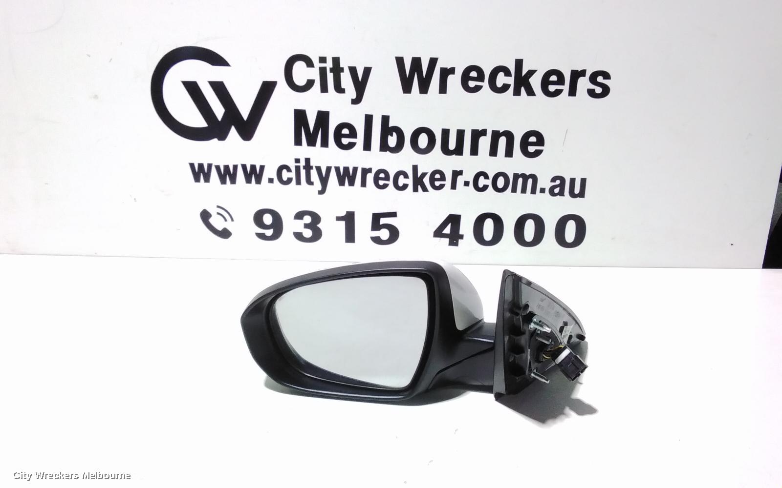 KIA OPTIMA LEFT DOOR MIRROR, TF, POWER FOLD, NON BLIND SPOT, RECTANGLE PLUG TYPE (8 PIN), 10/2013 - 10/2015