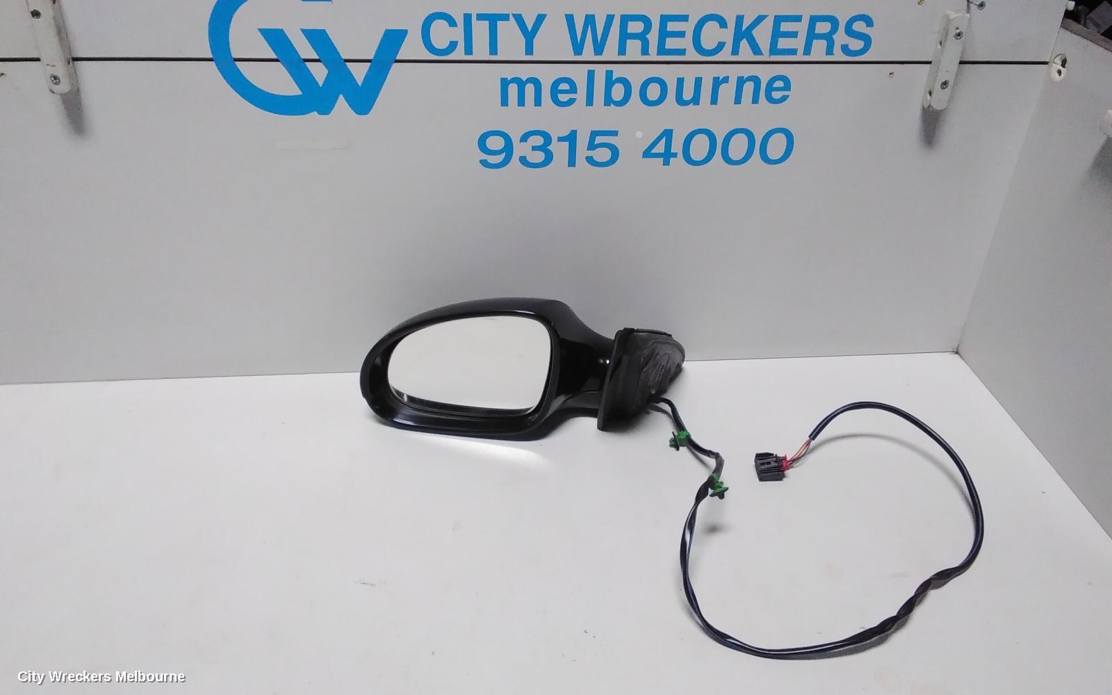 VOLKSWAGEN PASSAT LEFT DOOR MIRROR, 3C/MK6 B6, POWER FOLD (6XQ), 03/2006 - 09/2010