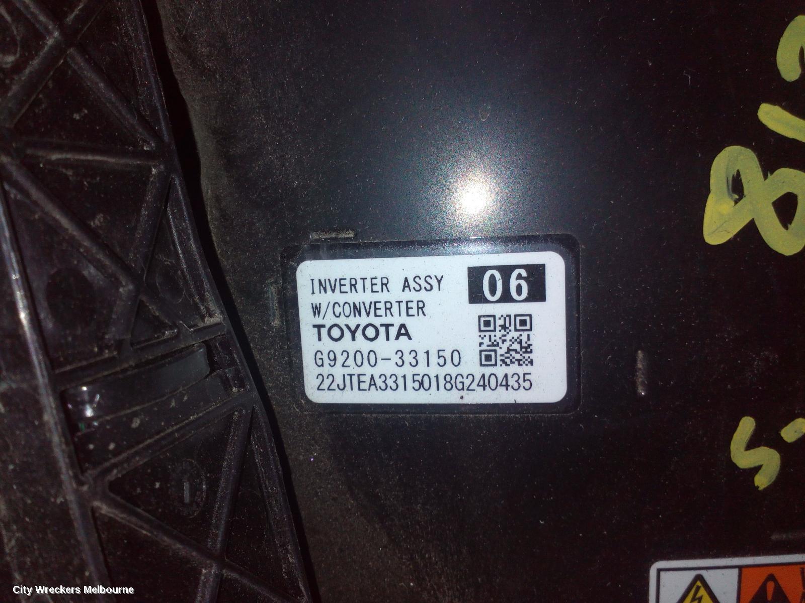 TOYOTA CAMRY INVERTER, HYBRID INVERTER, AXVH71, 09/2017 ONWARDS