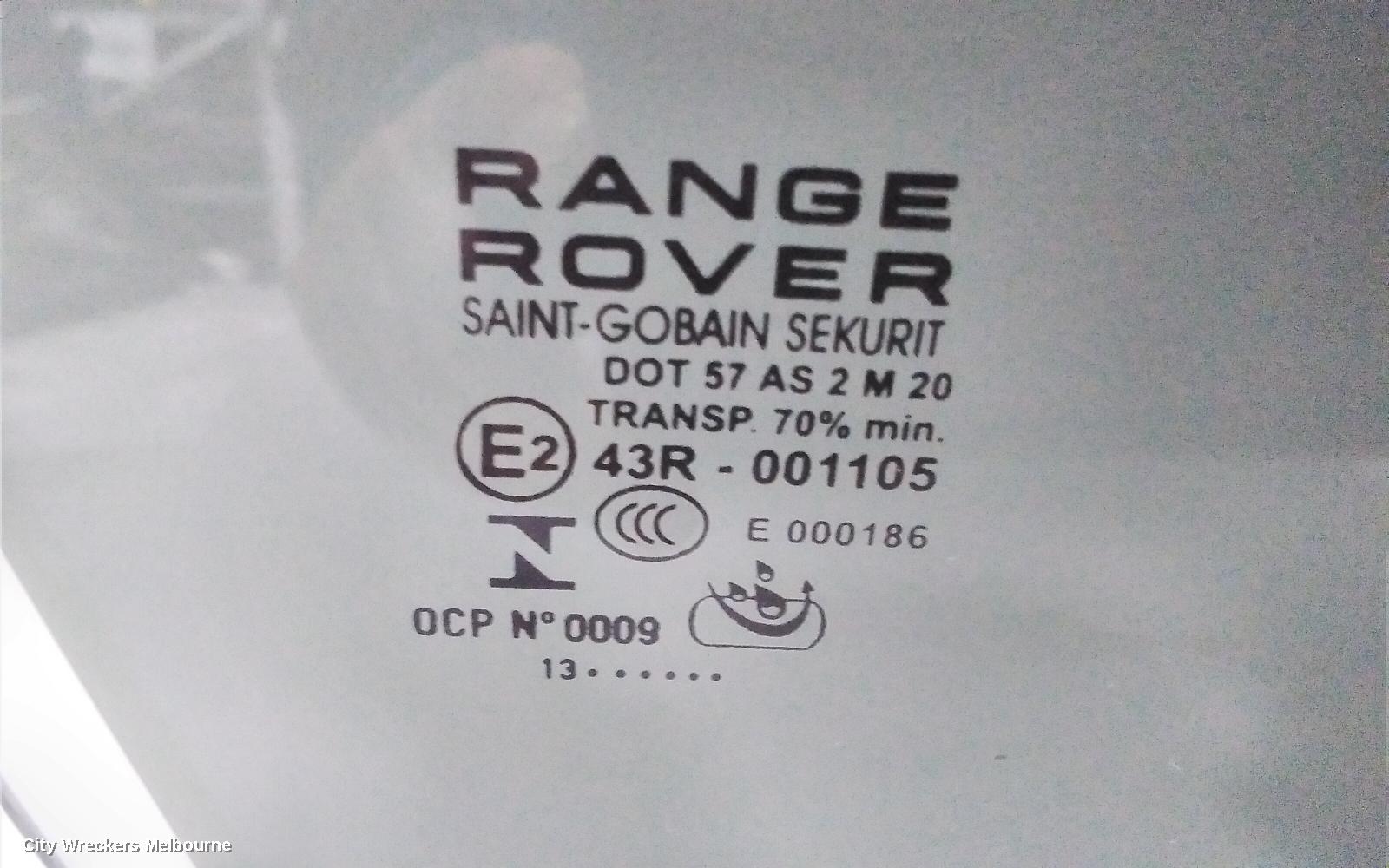 LAND ROVER RANGEROVER EVOQUE RIGHT FRONT DOOR WINDOW, L538, 11/2011 - 01/2019