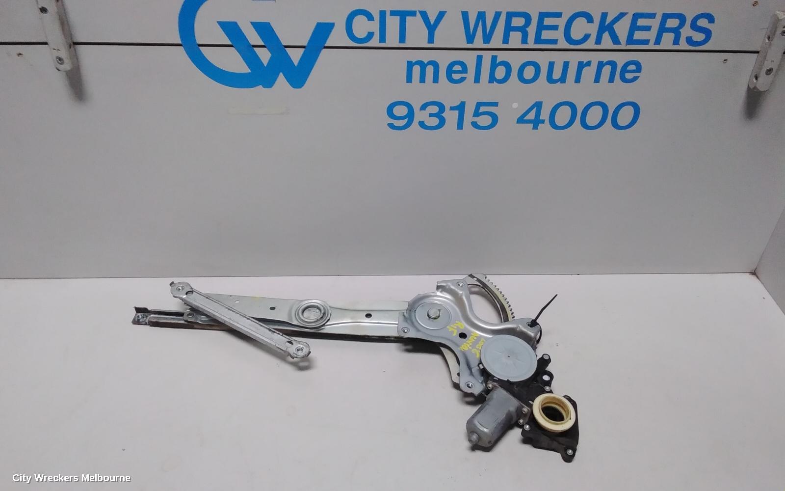 TOYOTA AURION RIGHT FRONT WINDOW REG/MOTOR, POWER, GSV40R, 10/2006 - 03/2012