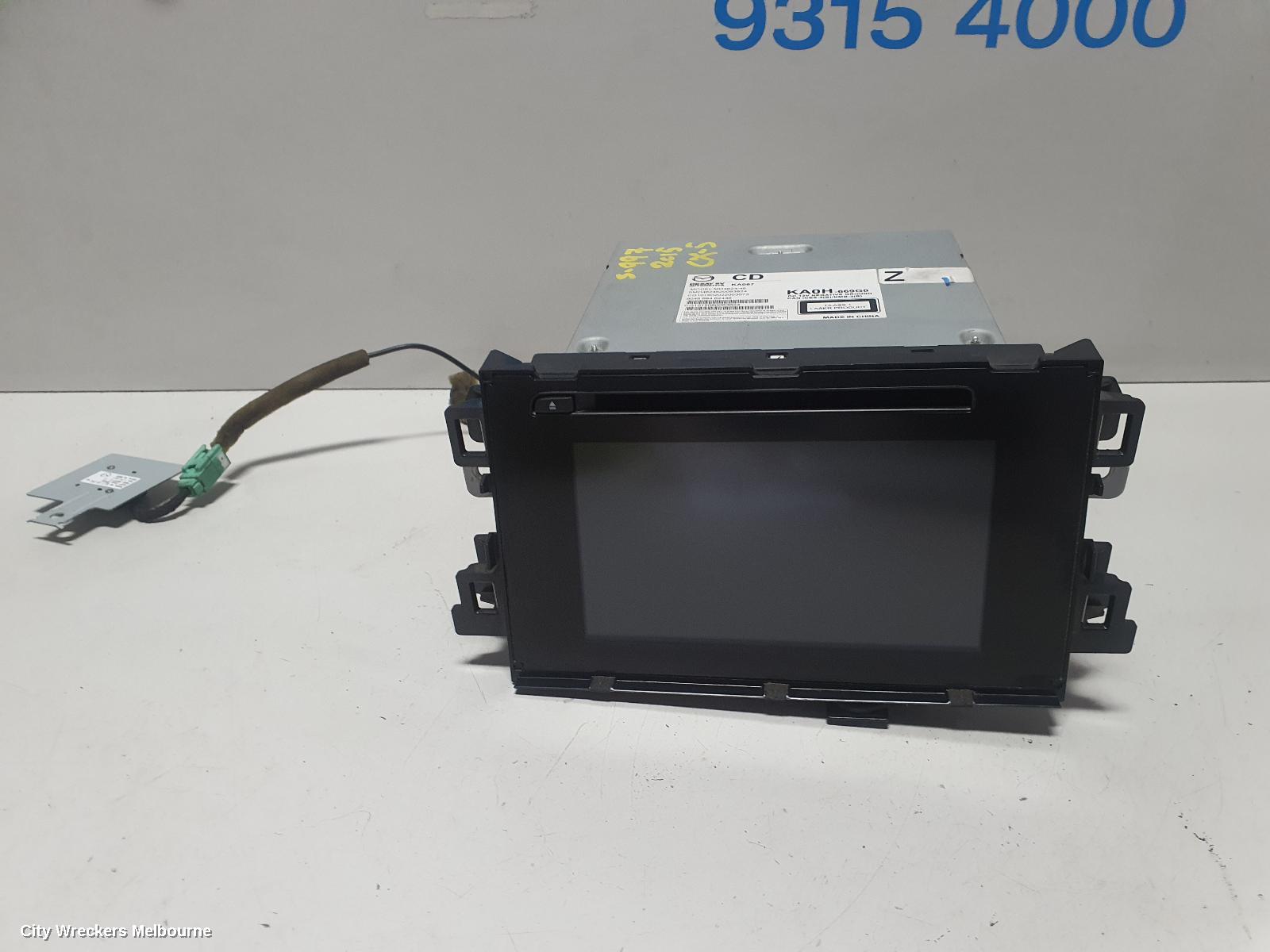 MAZDA CX5 RADIO/CD/DVD/SAT/TV, TOUCH SCREEN, 7IN, KE, 01/2015 - 12/2016