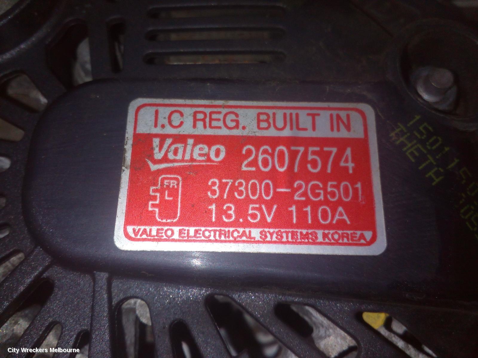 KIA OPTIMA ALTERNATOR, PETROL, 2.4, G4KJ, TF, 01/2011 - 10/2015
