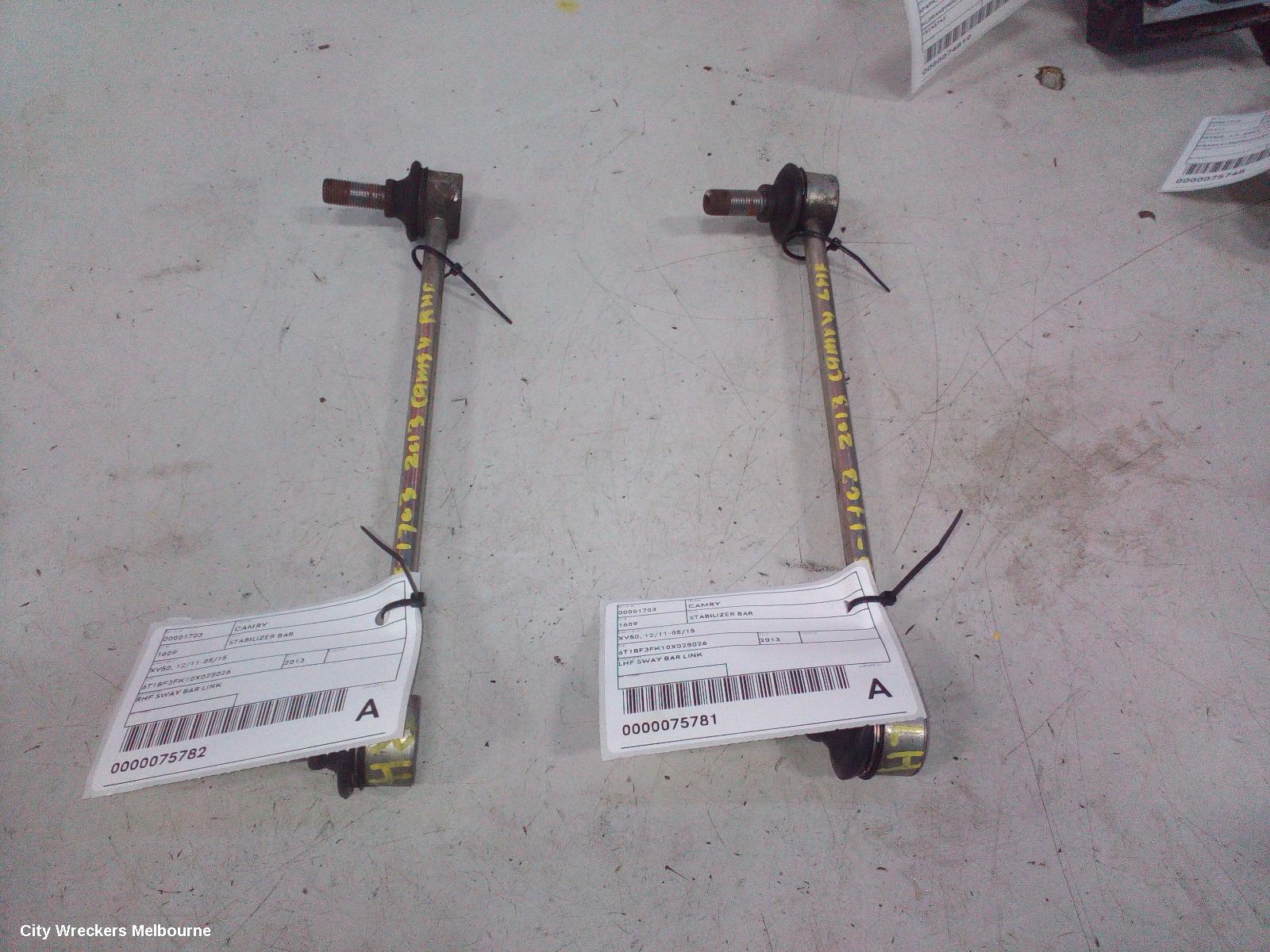 TOYOTA CAMRY STABILISER BAR, XV50, 12/2011 - 05/2015