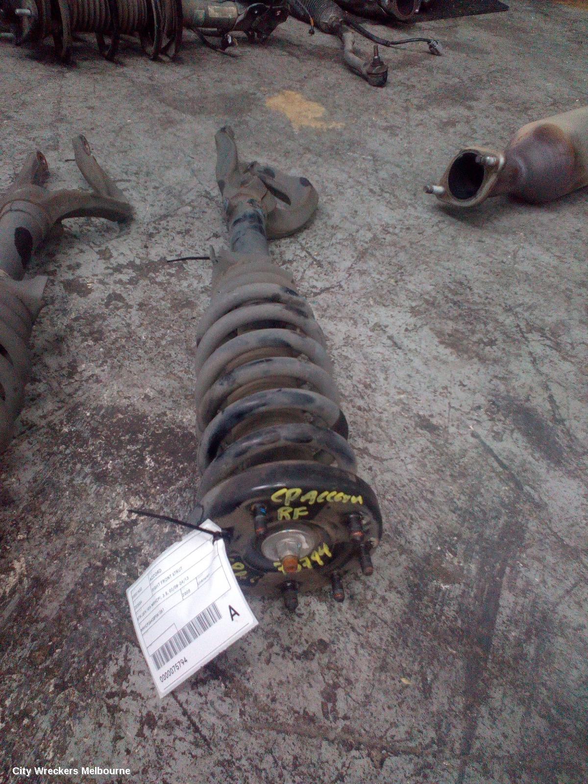 HONDA ACCORD RIGHT FRONT STRUT, 8TH GEN (VIN MRHCP), 3.5, 02/2008 - 04/2013