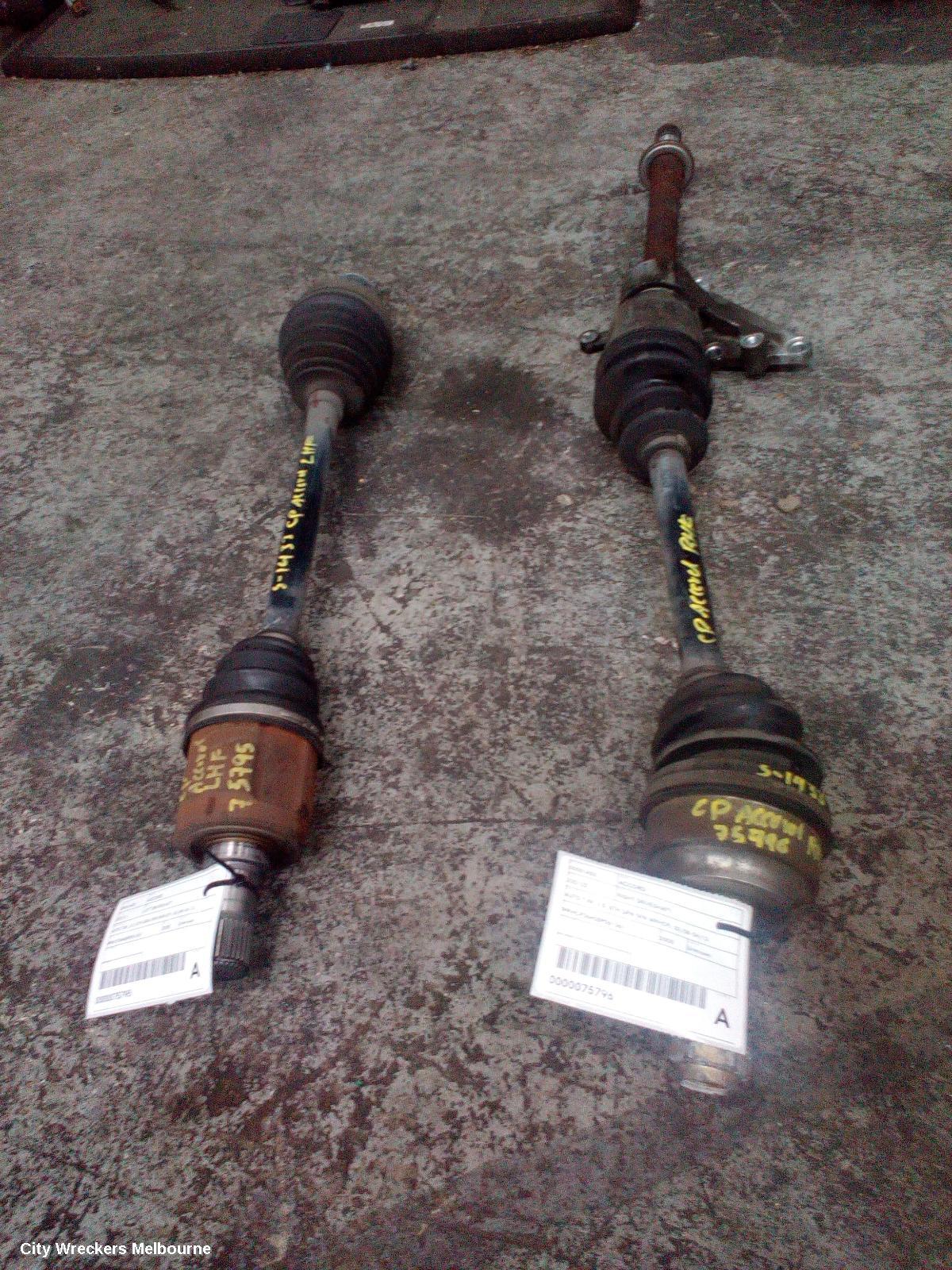 HONDA ACCORD LEFT DRIVESHAFT, AUTO T/M, 3.5, 8TH GEN (VIN MRHCP), 02/2008 - 04/2013