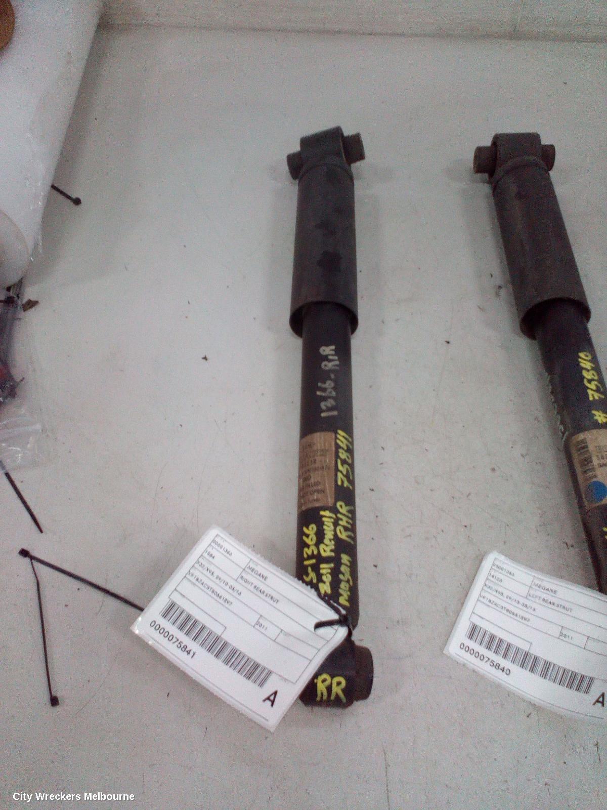 RENAULT MEGANE RIGHT REAR STRUT, X32/X95, 09/2010 - 05/2016