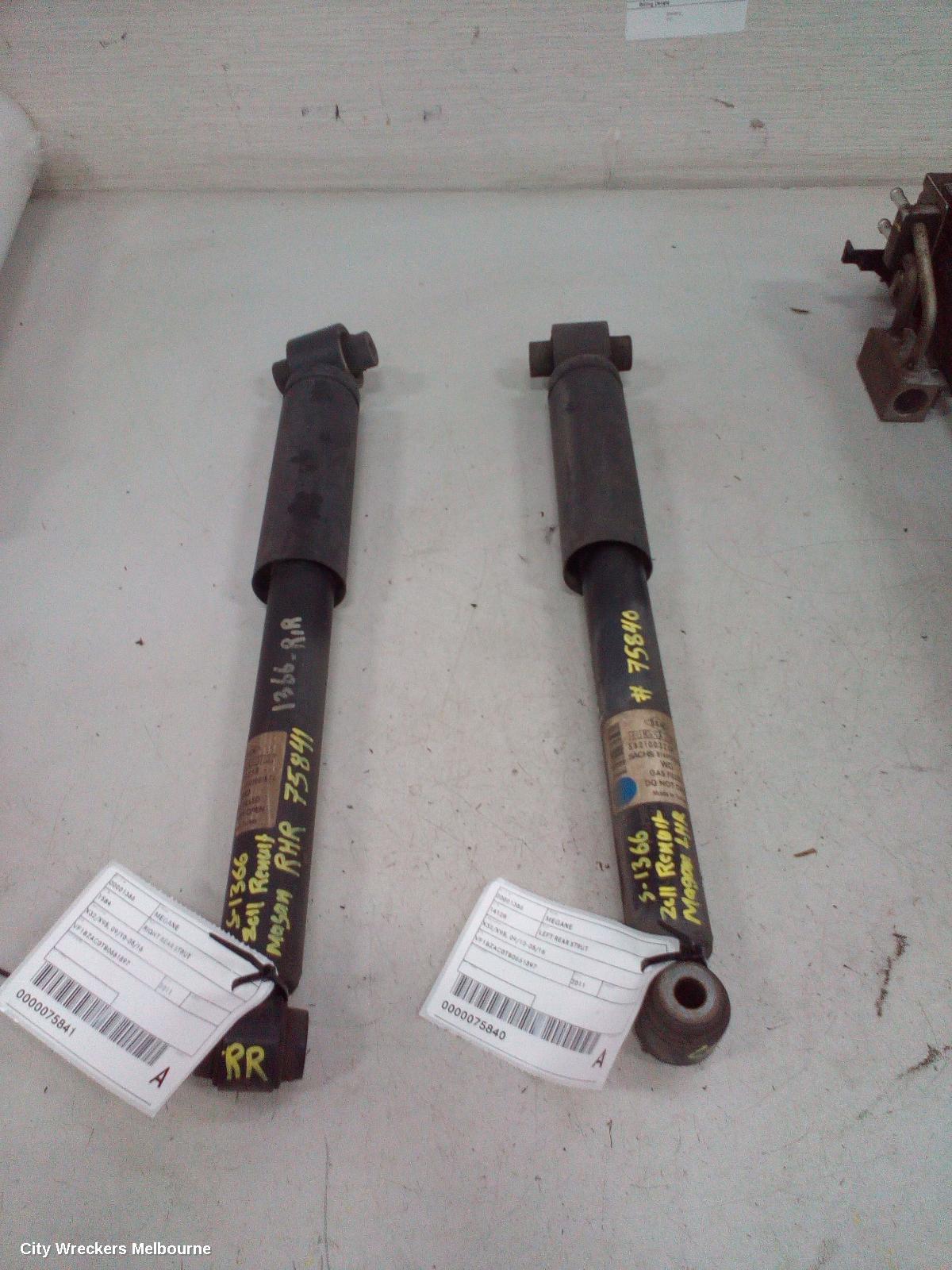 RENAULT MEGANE RIGHT REAR STRUT, X32/X95, 09/2010 - 05/2016