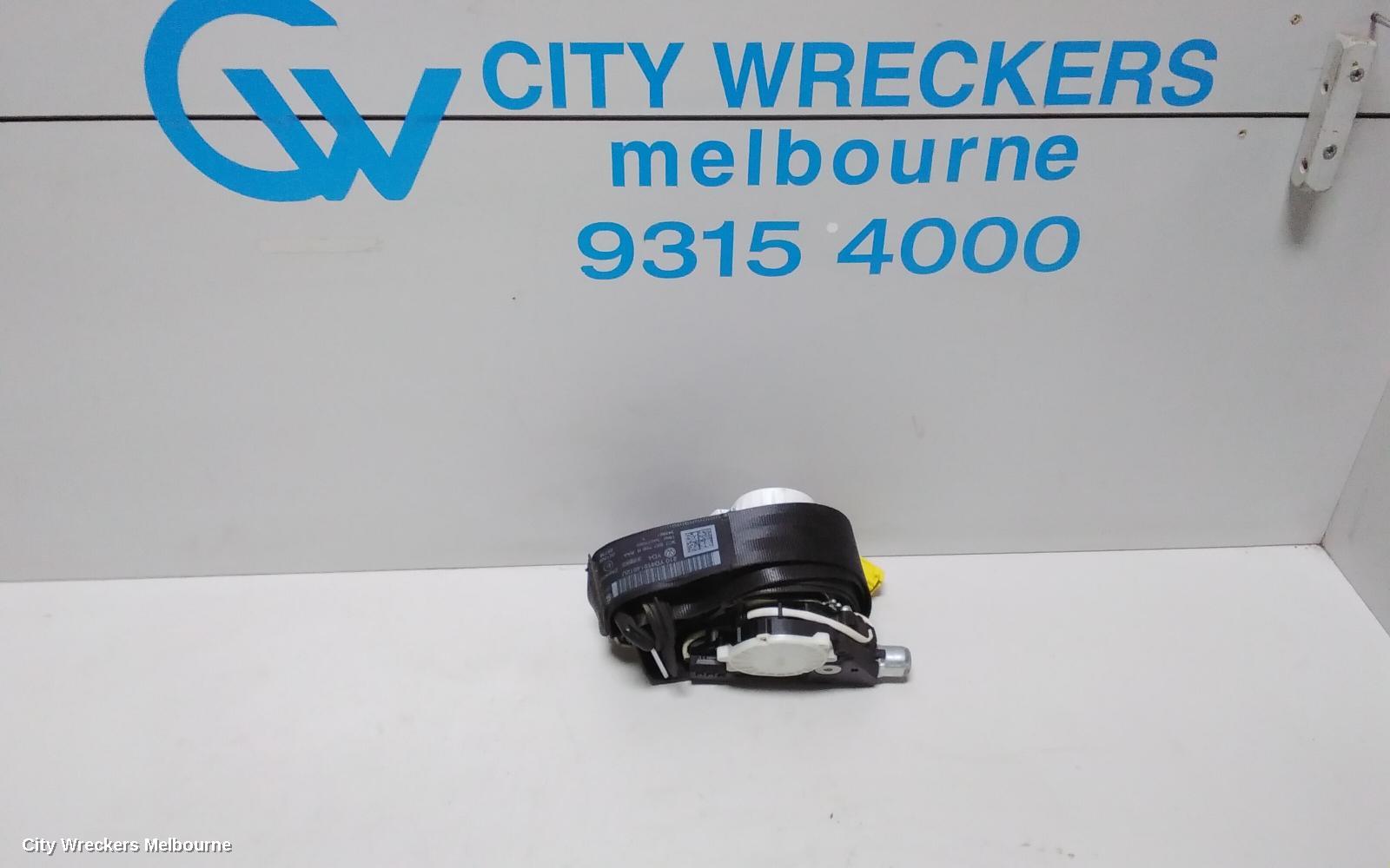 VOLKSWAGEN PASSAT SEATBELT/STALK, LH FRONT, SEAT BELT ONLY, 3C/MK6 B7, 09/2010 - 05/2015