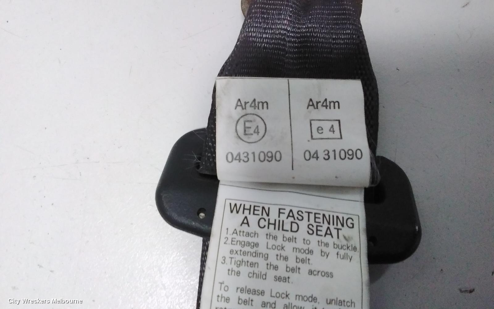 HONDA JAZZ SEATBELT/STALK, LH REAR, SEAT BELT ONLY (NO STALK), GD, 10/2002 - 09/2008