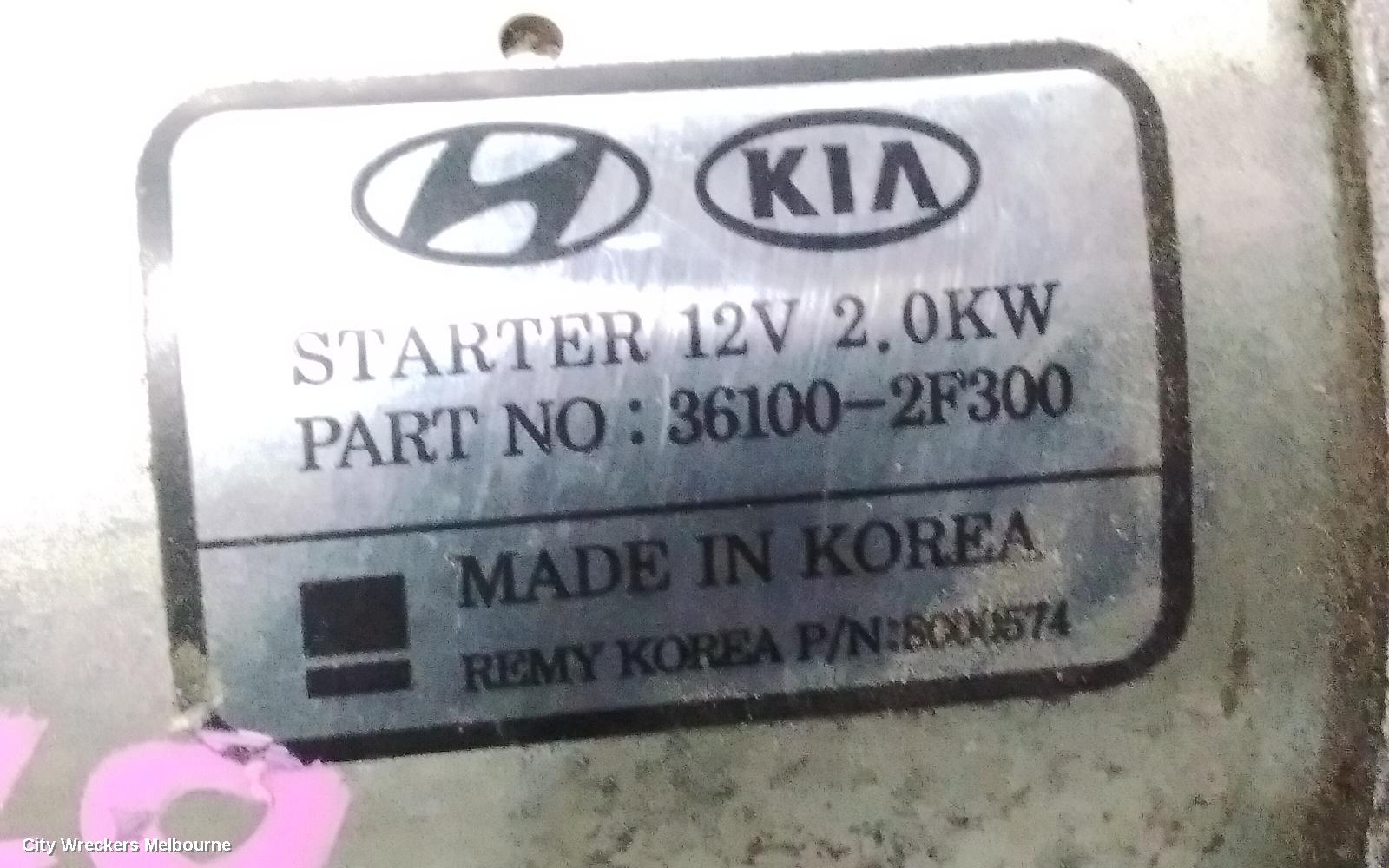 KIA CARNIVAL/GRAND CARNIVAL STARTER, DIESEL, 2.2, D4HB, TURBO, YP, 02/2015 - 10/2020