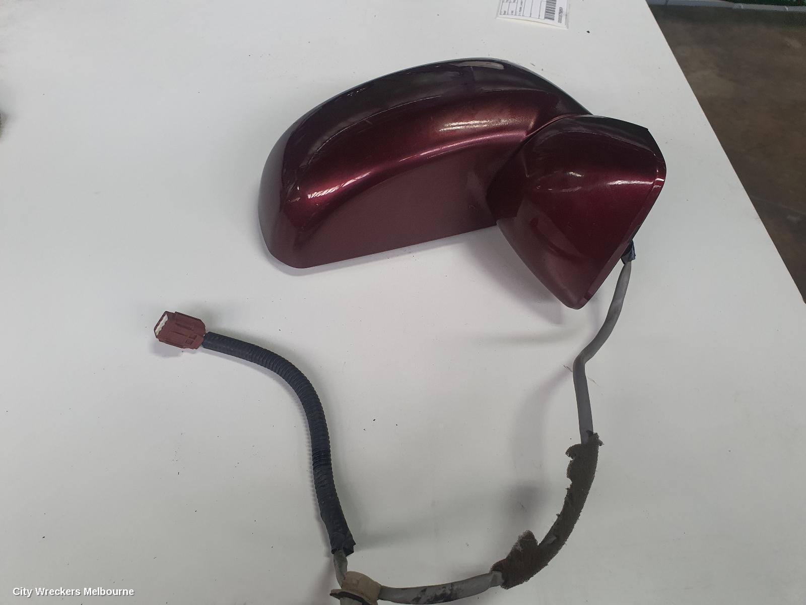 NISSAN TIIDA RIGHT DOOR MIRROR, C11, POWER, 3 WIRE TYPE, 09/2004 - 01/2013