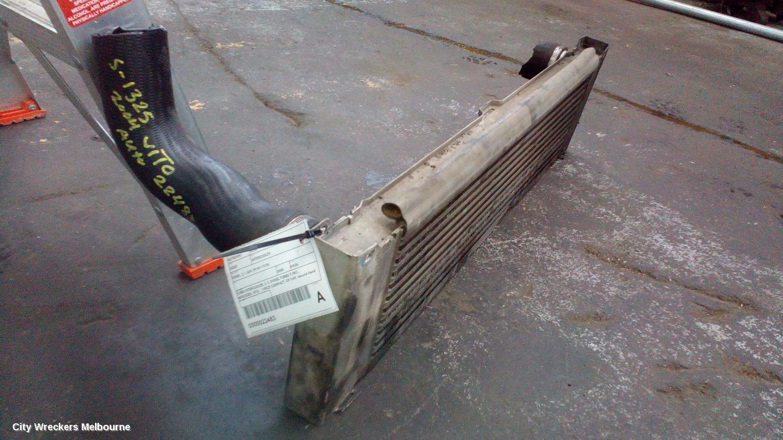 MERCEDES VITO INTERCOOLER, DIESEL, 2.1, 639, 04/2004 - 12/2006