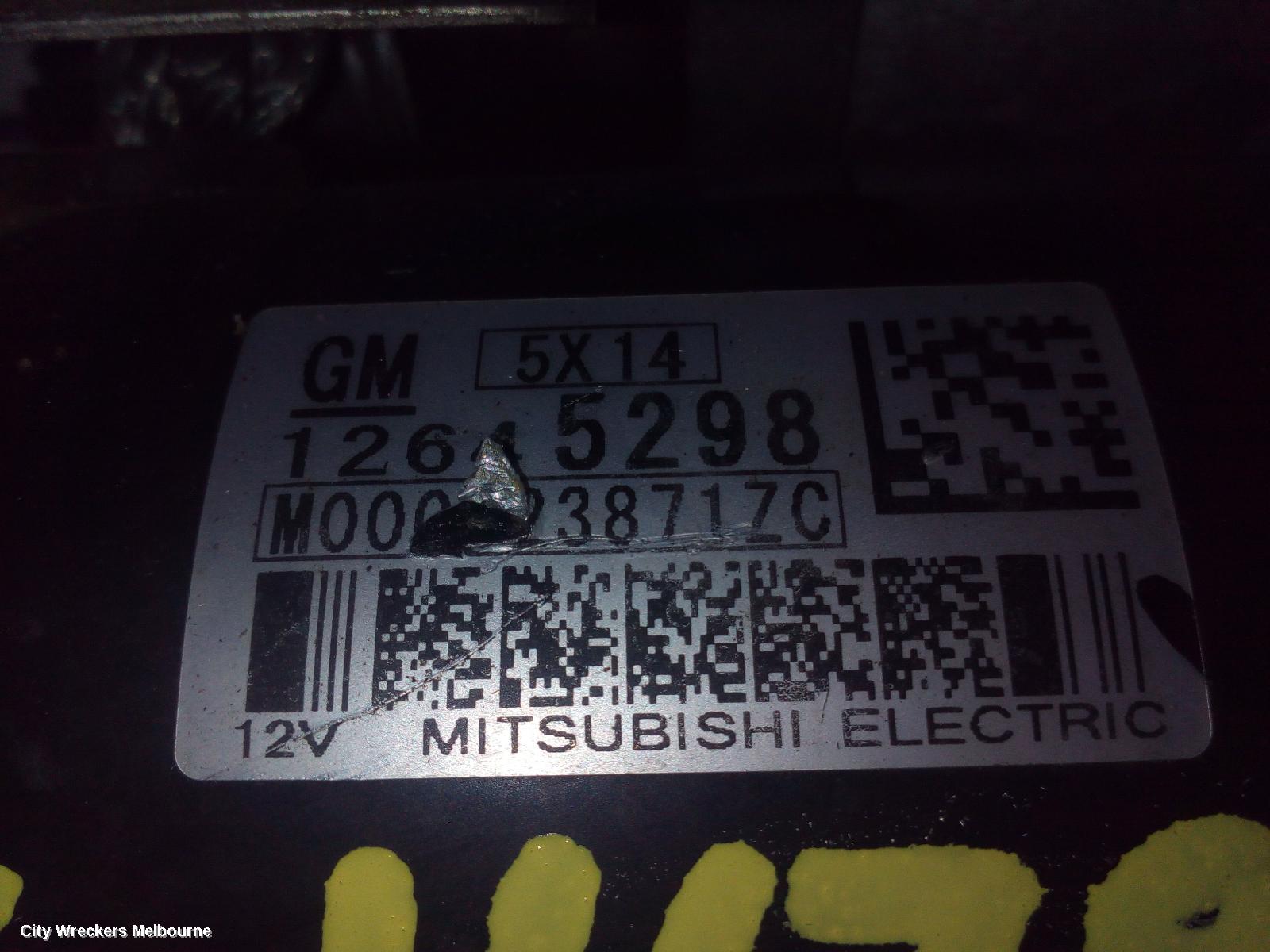 HOLDEN CAPTIVA STARTER, PETROL, 3.0, CG, 01/2011 - 06/2018