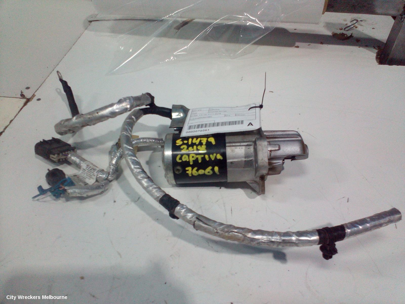 HOLDEN CAPTIVA STARTER, PETROL, 3.0, CG, 01/2011 - 06/2018