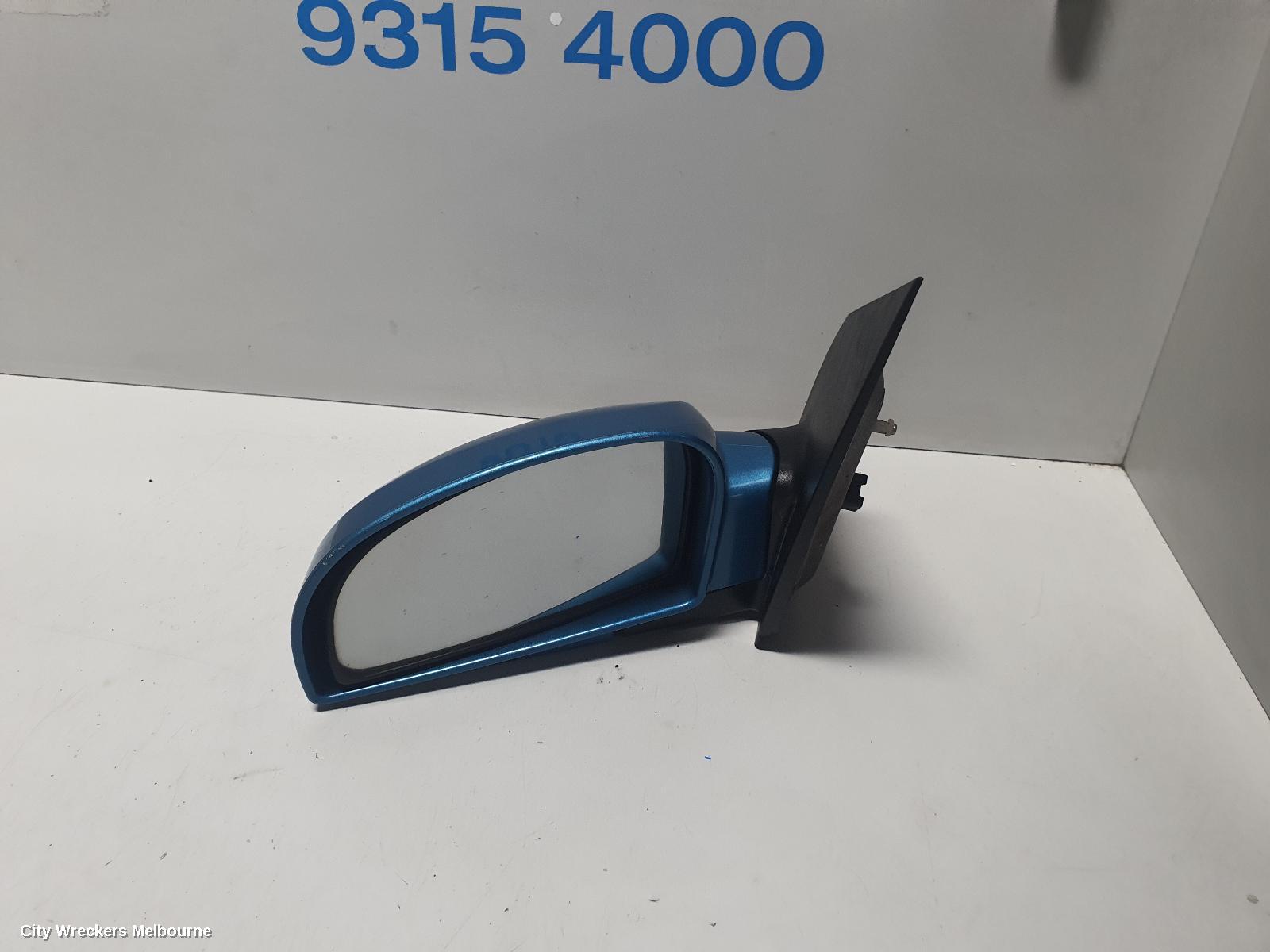 HYUNDAI GETZ LEFT DOOR MIRROR, TB, 3DR/5DR HATCH, POWER, COLOUR CODED, 09/2002 - 09/2011