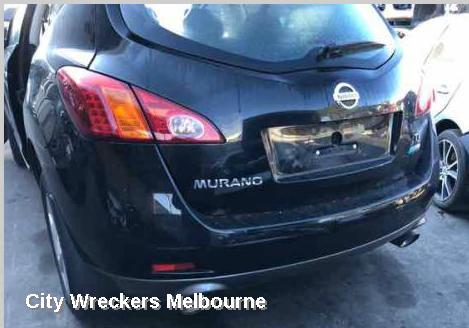 NISSAN MURANO REAR BUMPER, Z51, BUMPER BAR, NON PARK SENSOR TYPE, 12/2008 - 01/2015