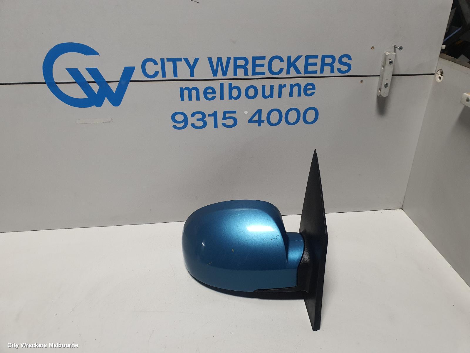 HYUNDAI GETZ RIGHT DOOR MIRROR, TB, 3DR/5DR HATCH, POWER, COLOUR CODED, 09/2002 - 09/2011