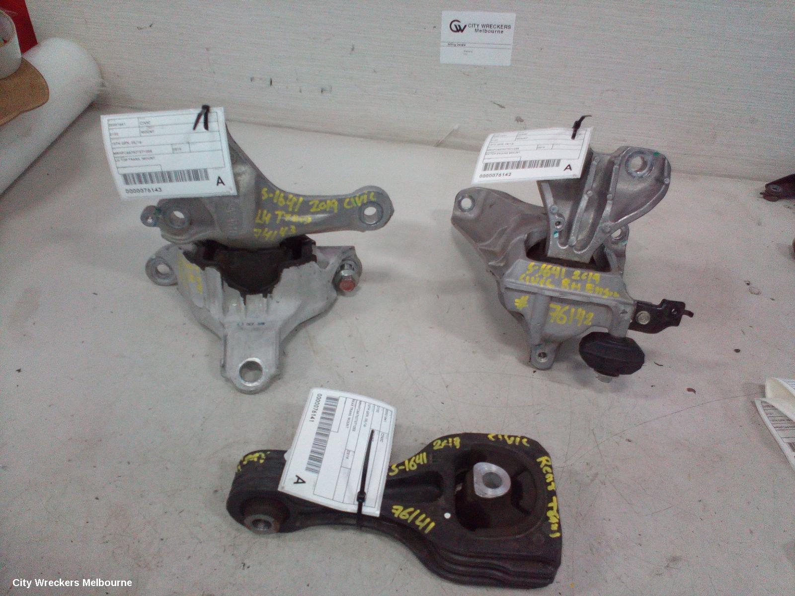 HONDA CIVIC MOUNT, 10TH GEN, 05/2016 - 08/2021