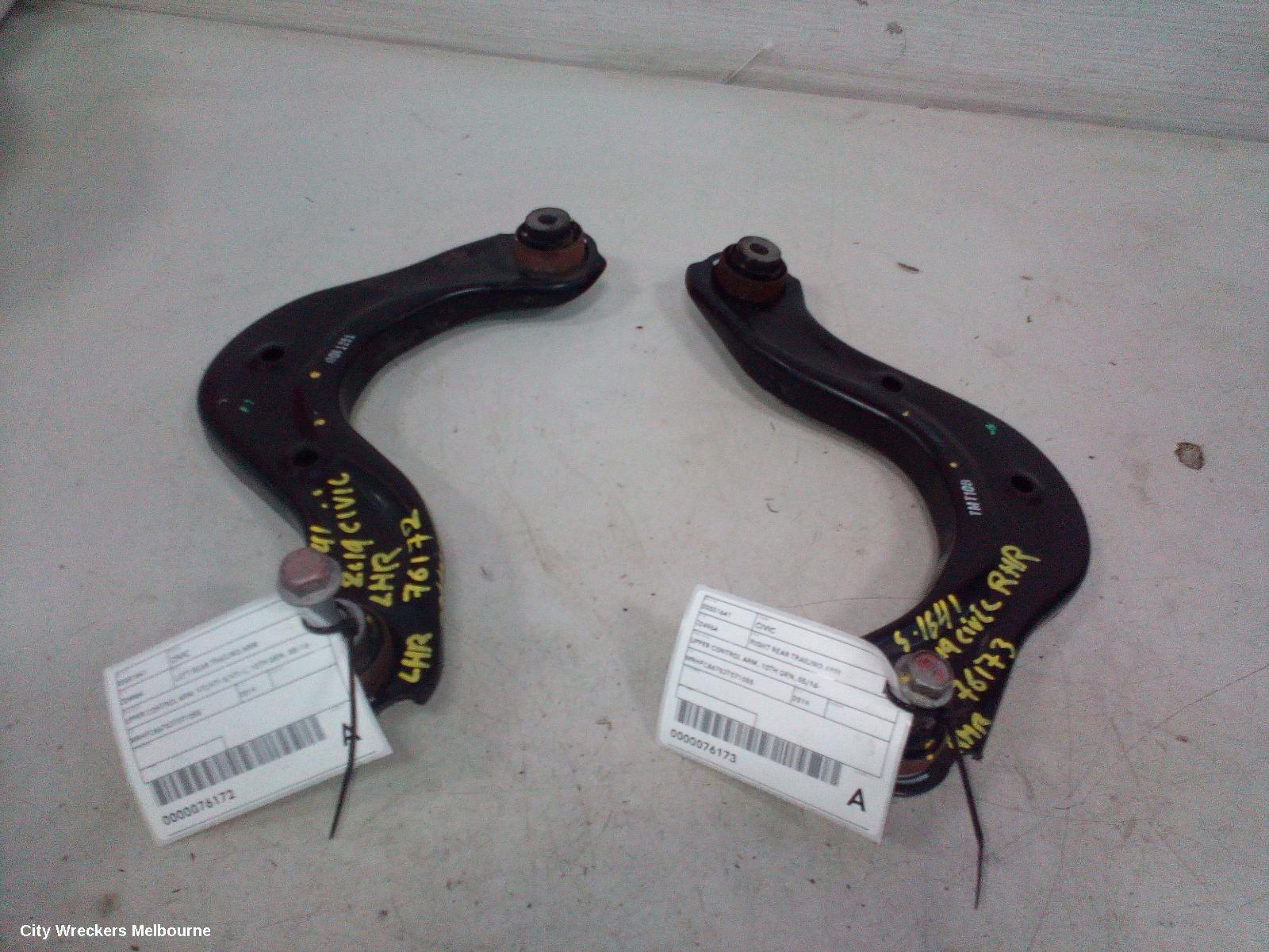 HONDA CIVIC LEFT REAR TRAILING ARM, UPPER CONTROL ARM, VTI/VTI-S/VTI-L, 10TH GEN, 05/2016 ONWARDS