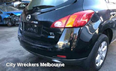 NISSAN MURANO REAR BUMPER, Z51, BUMPER BAR, NON PARK SENSOR TYPE, 12/2008 - 01/2015