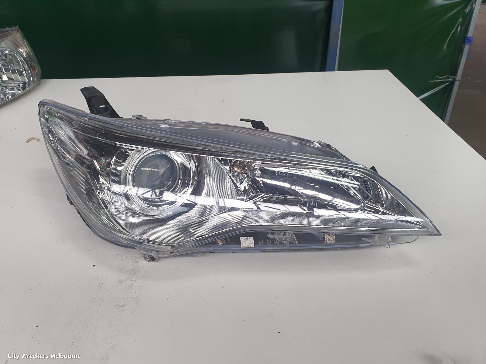 TOYOTA CAMRY RIGHT HEADLAMP, ASV50, ALTISE/ATARA S/ATARA SX, CHROME INSERT TYPE, 05/2015 - 10/2017