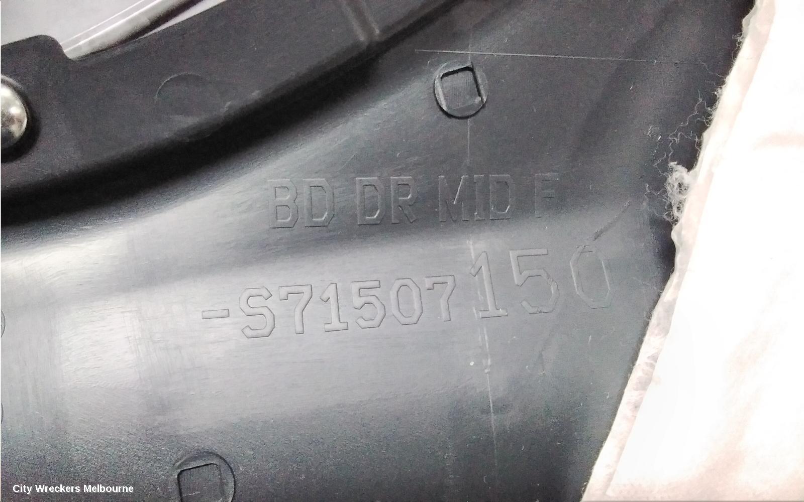 SUBARU IMPREZA DOOR TRIM, LH FRONT, G5, LEATHER, 11/2016 ONWARDS