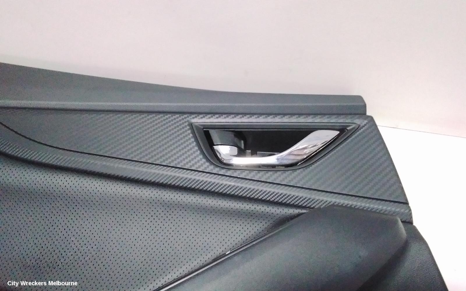 SUBARU IMPREZA DOOR TRIM, LH REAR, G5, LEATHER, 11/2016 ONWARDS
