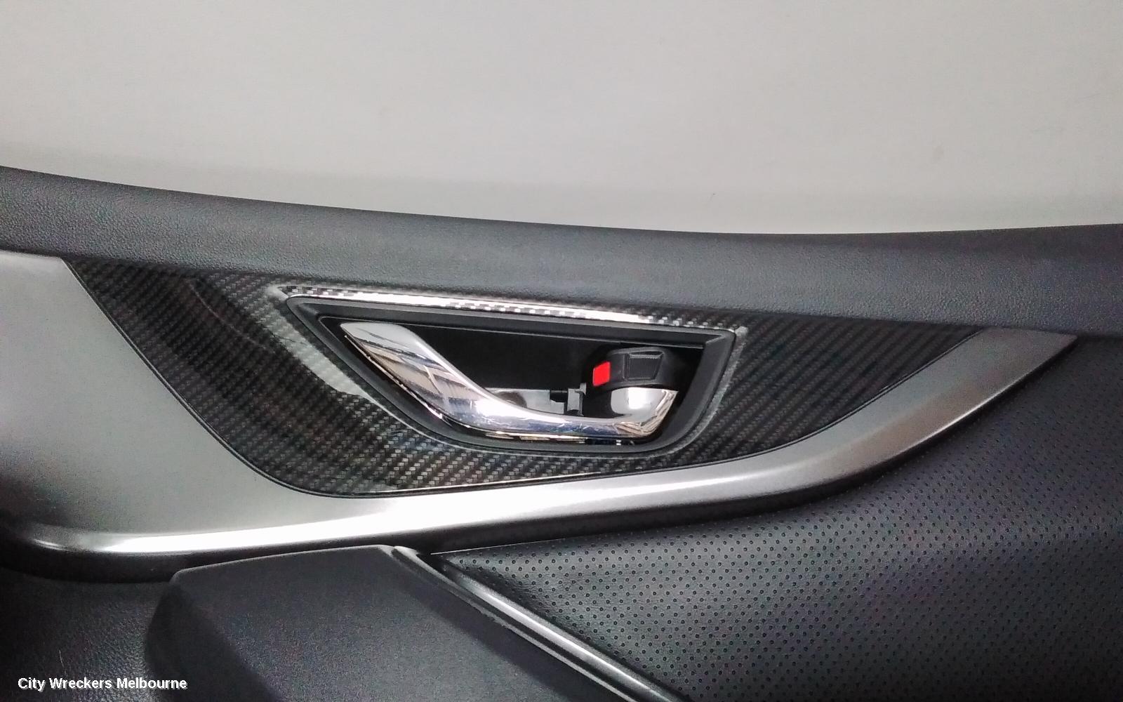 SUBARU IMPREZA DOOR TRIM, RH FRONT, G5, LEATHER, 11/2016 ONWARDS
