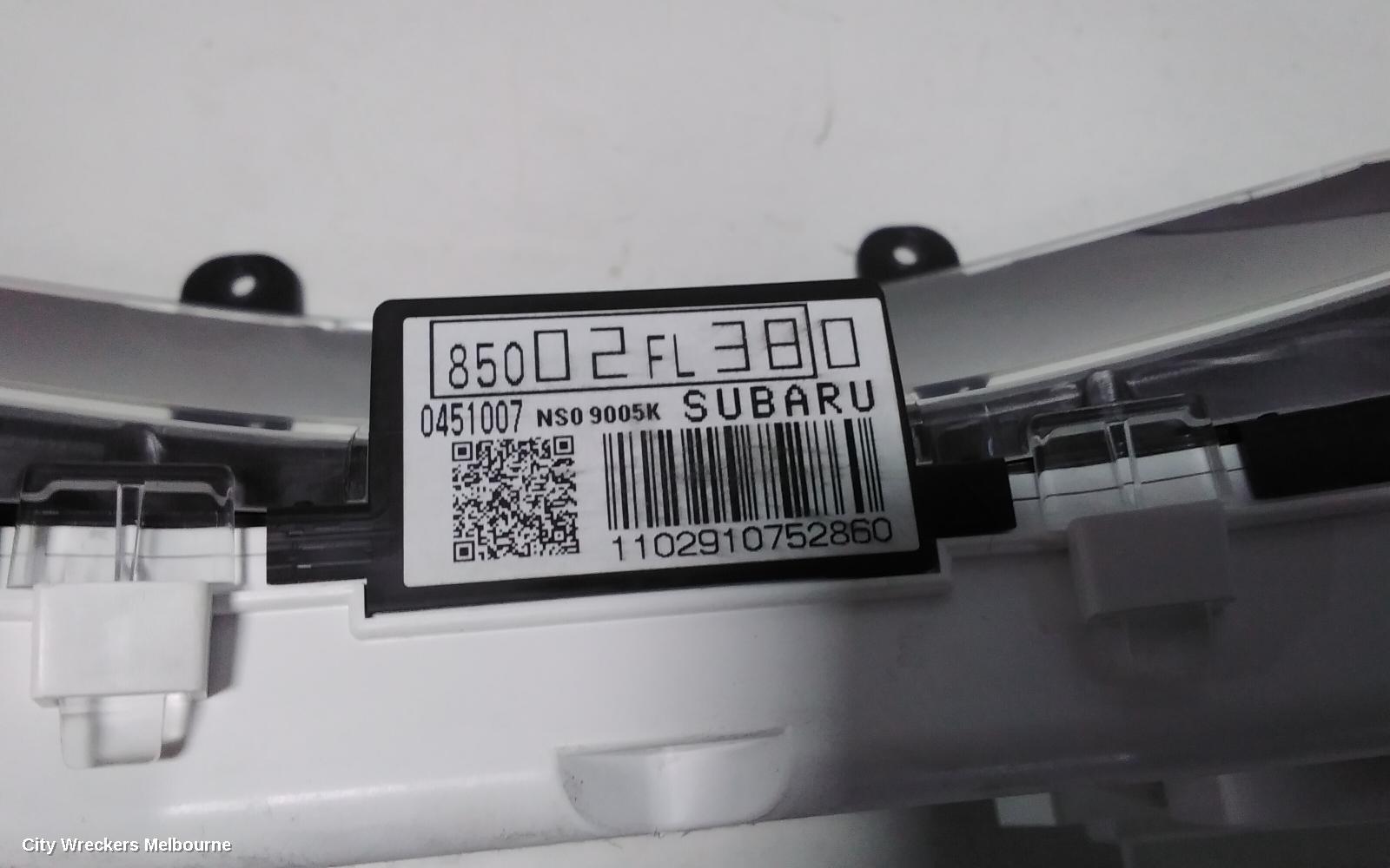 SUBARU IMPREZA INSTRUMENT CLUSTER, INSTRUMENT CLUSTER, AUTO T/M, G5, 11/2016 ONWARDS