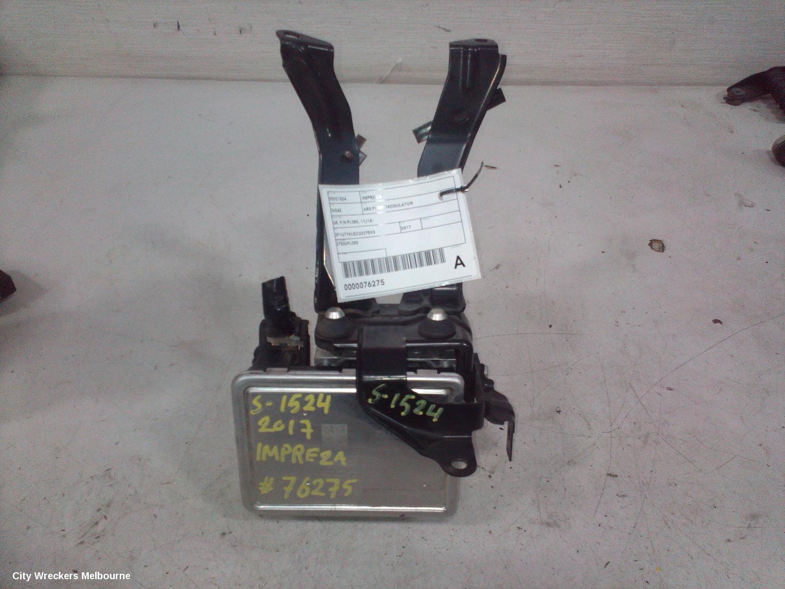 SUBARU IMPREZA ABS PUMP/MODULATOR, G5, P/N FL080, 11/2016 ONWARDS