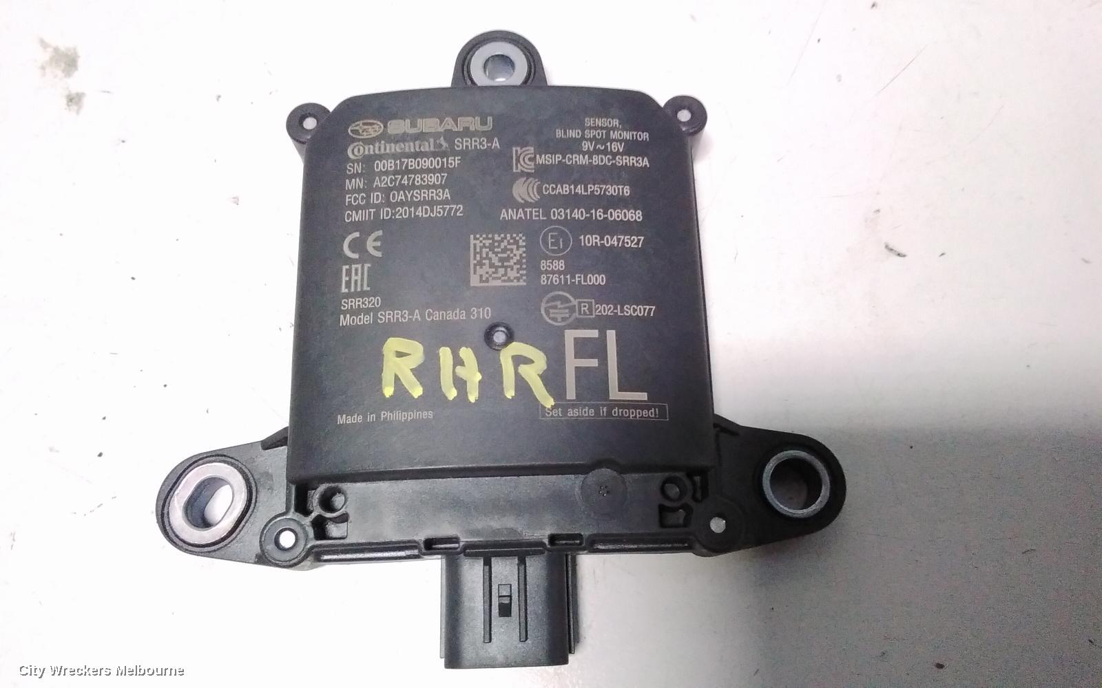 SUBARU IMPREZA ECU, BLIND SPOT MONITOR SENSOR (RH REAR), G5, 11/2016 ONWARDS
