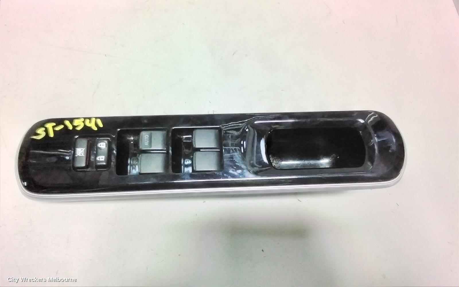 TOYOTA PRIUS PWR DR WIND SWITCH, NHP10R, PRIUS C, RH FRONT (MASTER SWITCH), ALL DOORS ELEC, 12/2011 - 03/2020