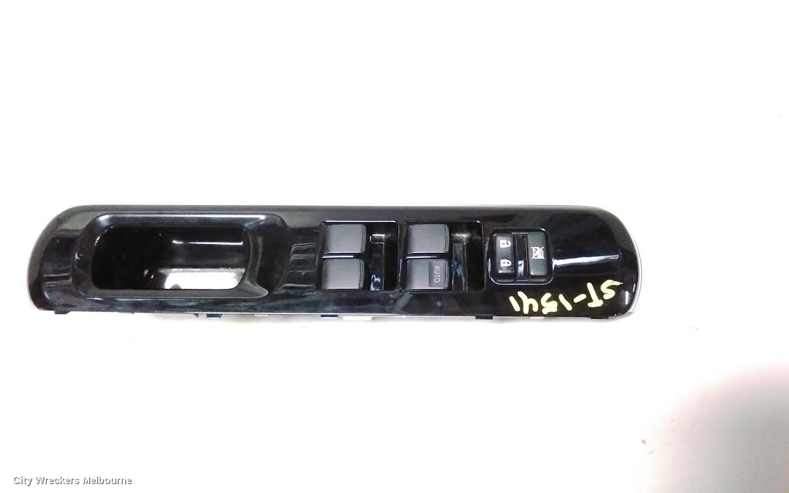 TOYOTA PRIUS PWR DR WIND SWITCH, NHP10R, PRIUS C, RH FRONT (MASTER SWITCH), ALL DOORS ELEC, 12/2011 - 03/2020