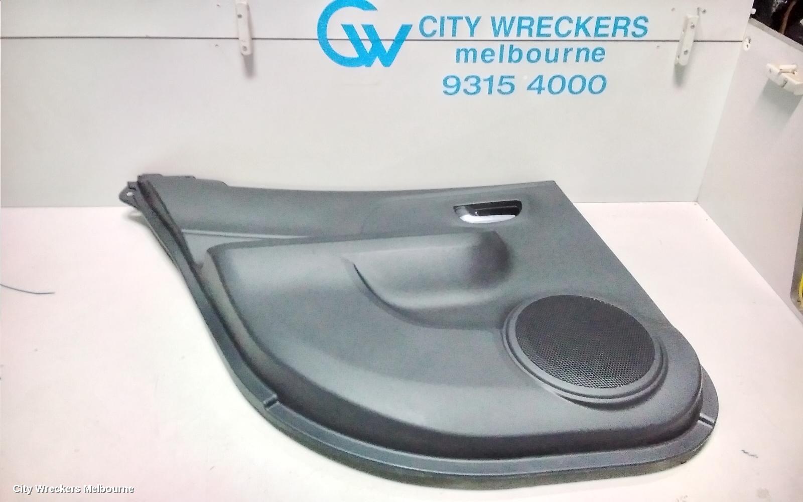 TOYOTA PRIUS DOOR TRIM, NHP10R, PRIUS C, LH REAR, LEATHER, 12/2011 ONWARDS