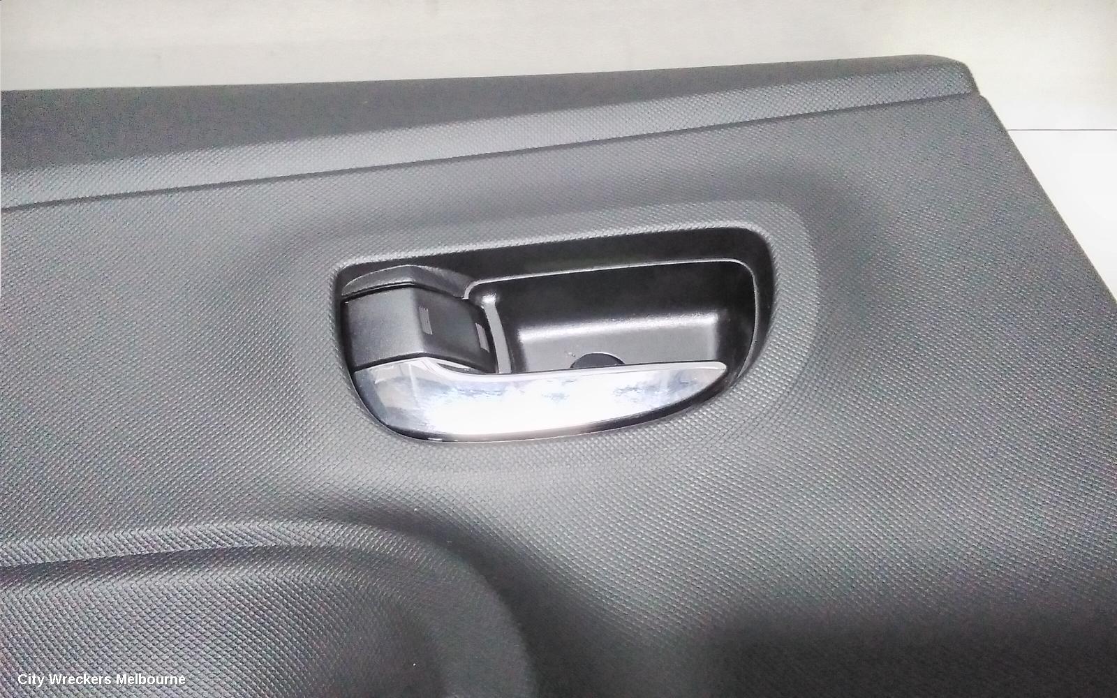 TOYOTA PRIUS DOOR TRIM, NHP10R, PRIUS C, LH REAR, LEATHER, 12/2011 ONWARDS