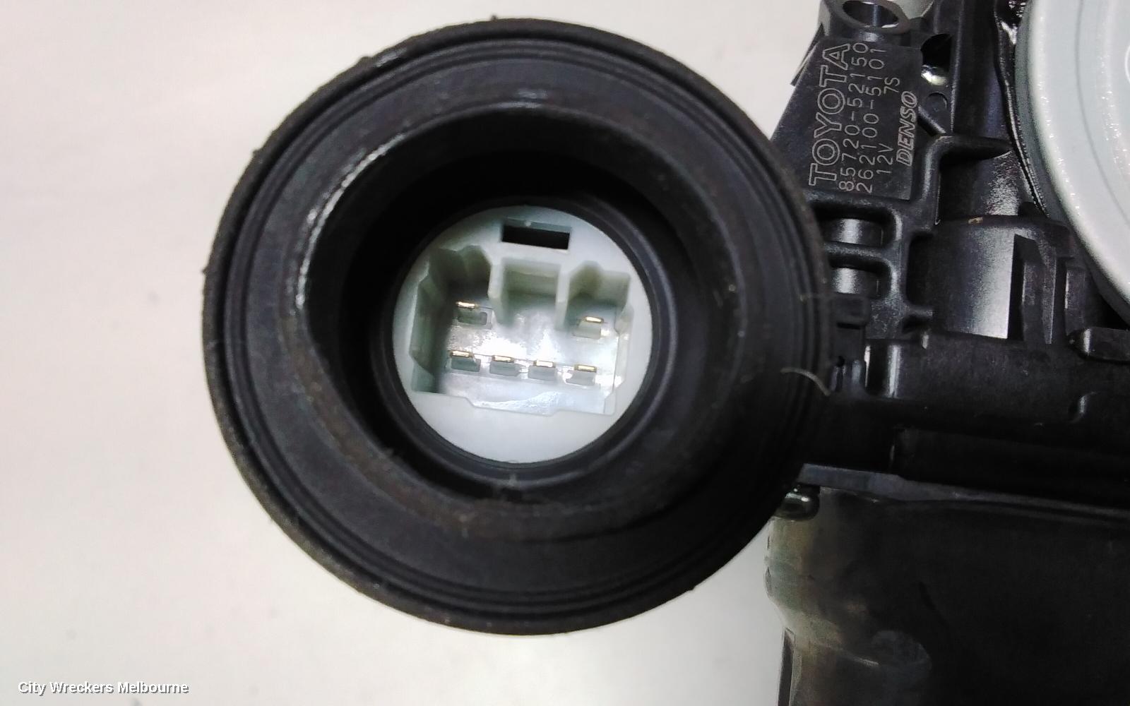TOYOTA PRIUS RIGHT REAR WND REG/MOTOR, NHP10R, PRIUS C, 12/2011 - 03/2020