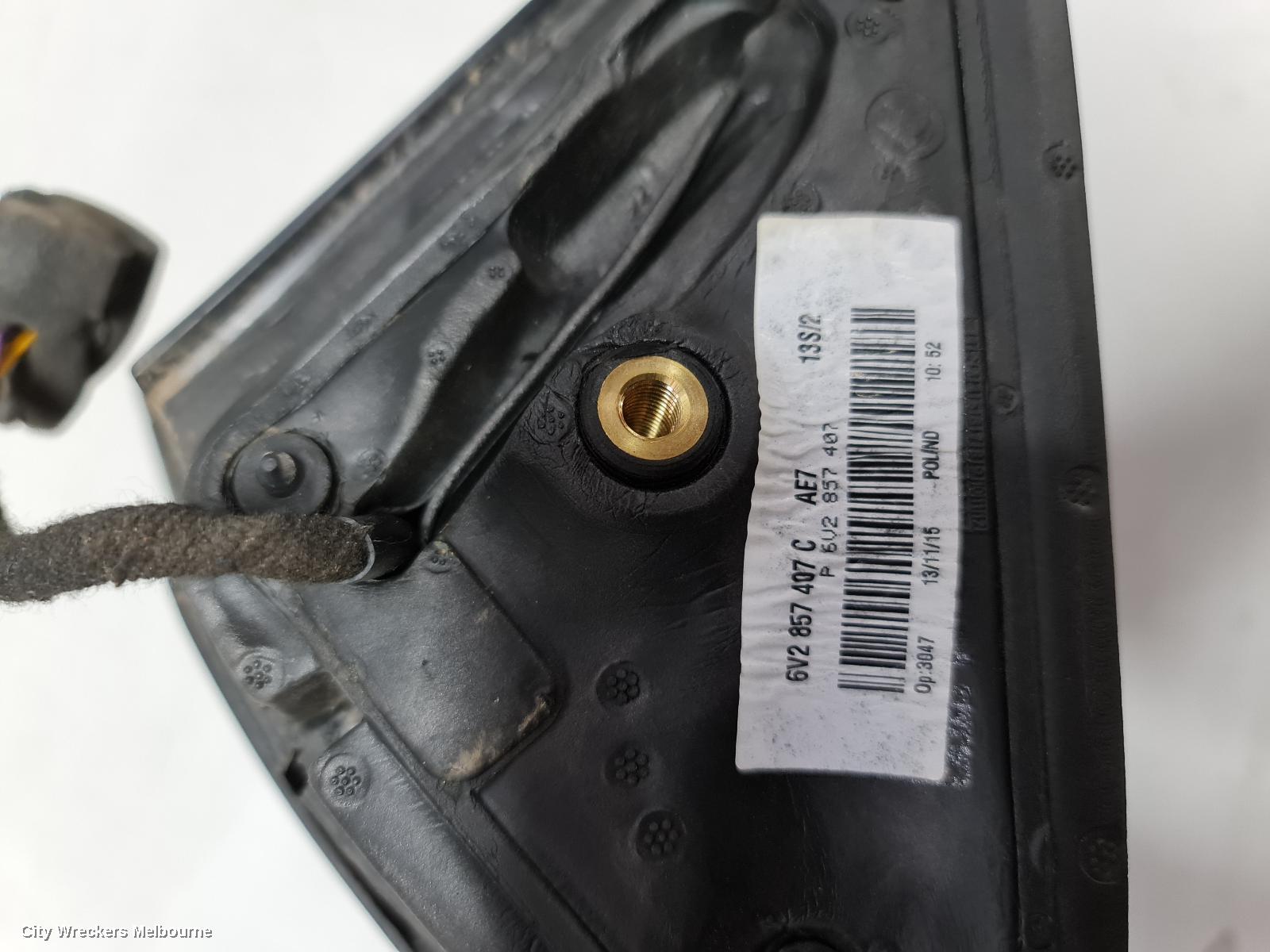 SKODA FABIA LEFT DOOR MIRROR, NJ, 01/2015 - 08/2021