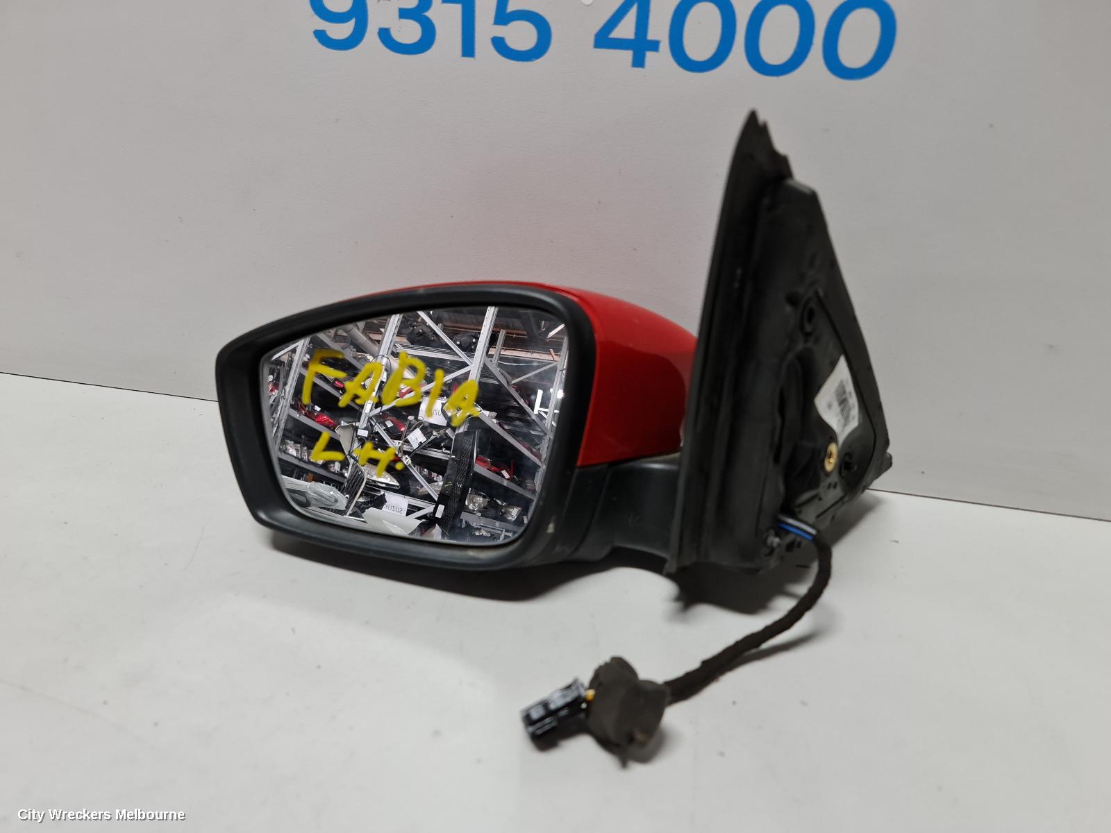 SKODA FABIA LEFT DOOR MIRROR, NJ, 01/2015 - 08/2021