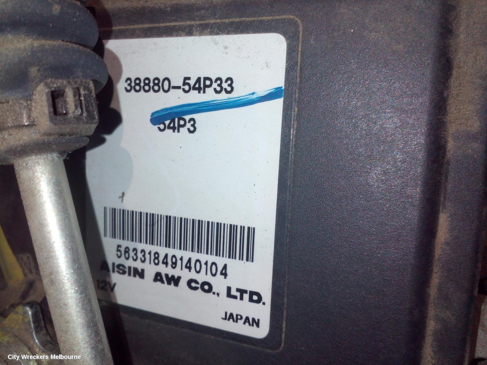 SUZUKI VITARA TRANS/GEARBOX, AUTO, FWD, PETROL, 1.6, M16A, VITARA, LY (VIN TSM), 06/2015 ONWARDS