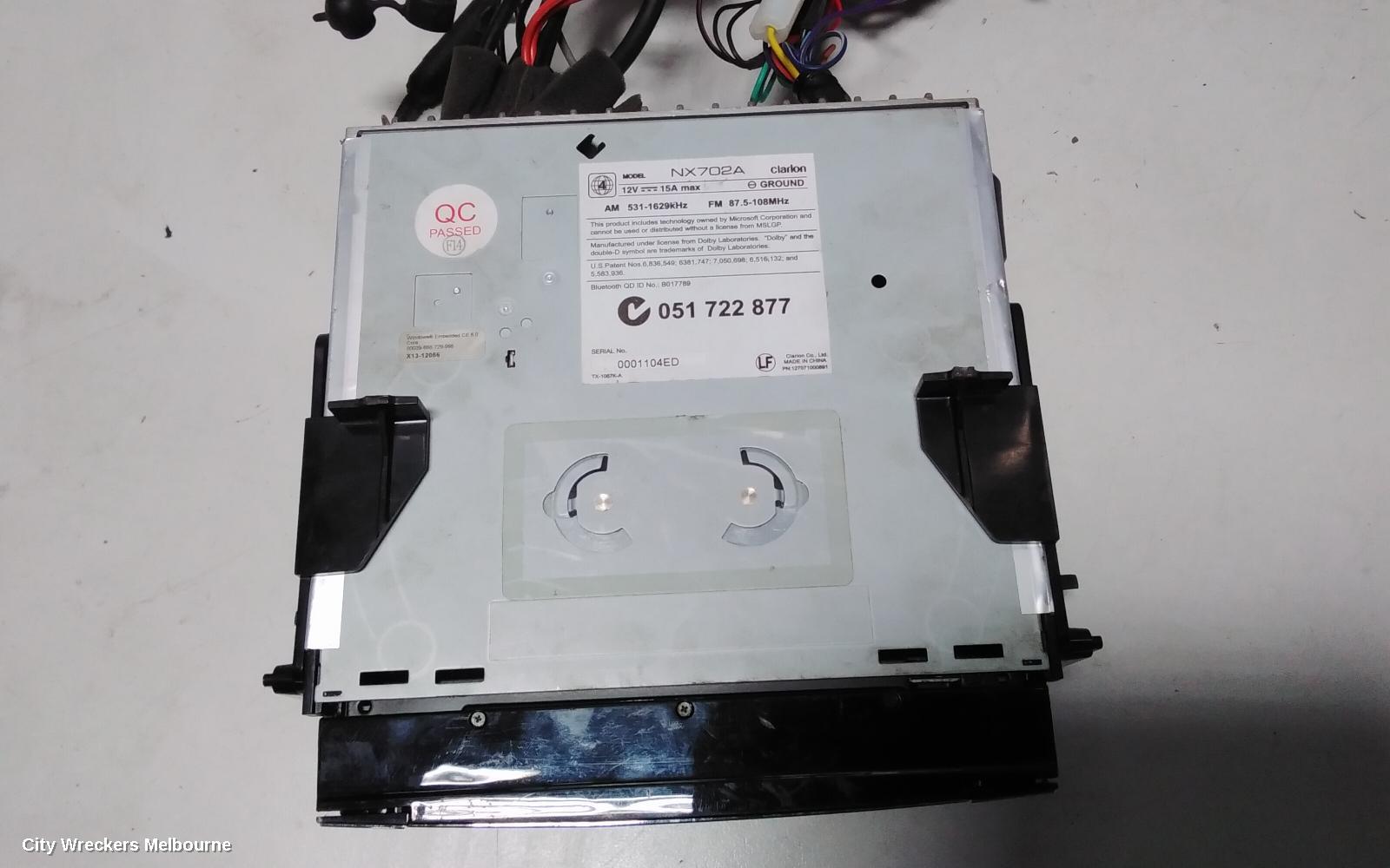 TOYOTA HIACE RADIO/CD/DVD/SAT/TV, AFTERMARKET, TRH/KDH, 03/2005 - 04/2019