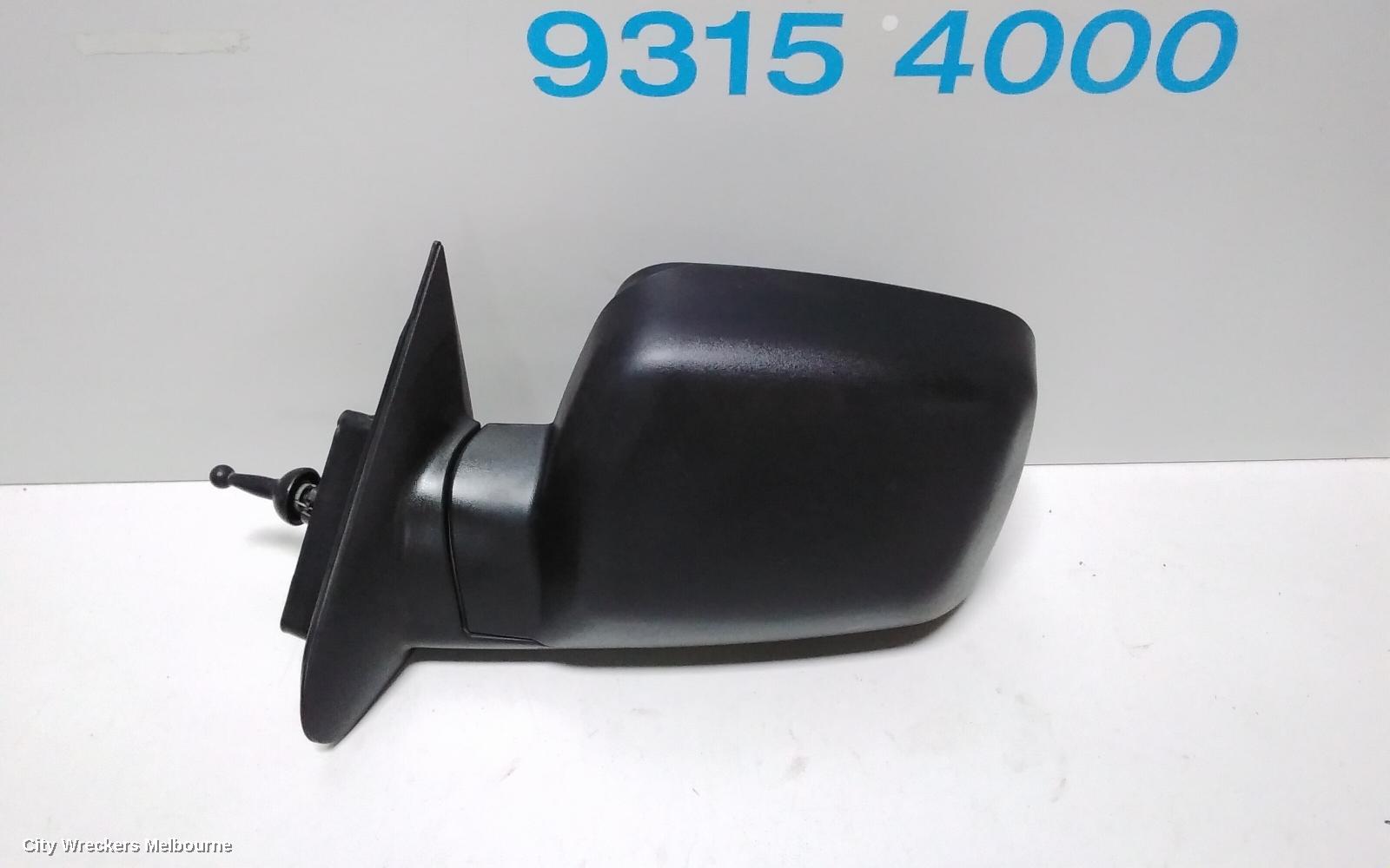 KIA PREGIO LEFT DOOR MIRROR, CT, MANUAL, SQUARE TYPE, 07/2004 - 01/2006