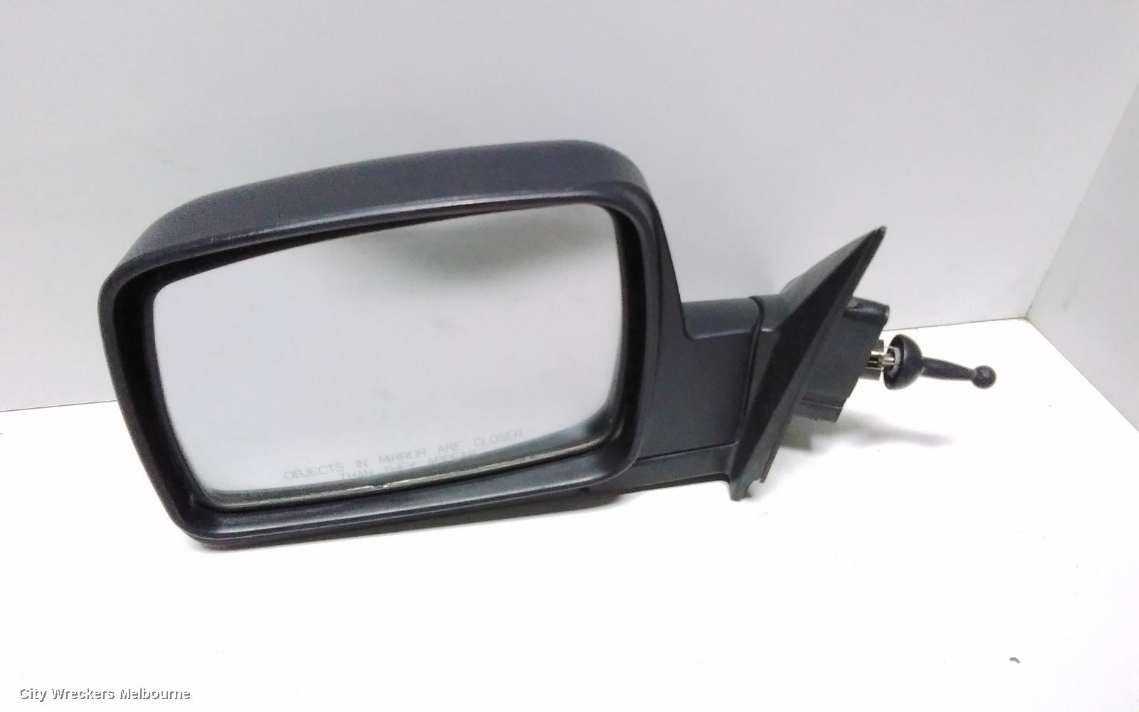 KIA PREGIO LEFT DOOR MIRROR, CT, MANUAL, SQUARE TYPE, 07/2004 - 01/2006