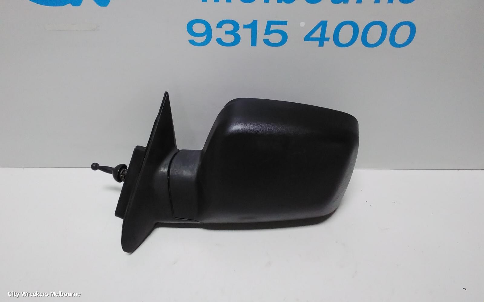 KIA PREGIO LEFT DOOR MIRROR, CT, MANUAL, SQUARE TYPE, 07/2004 - 01/2006