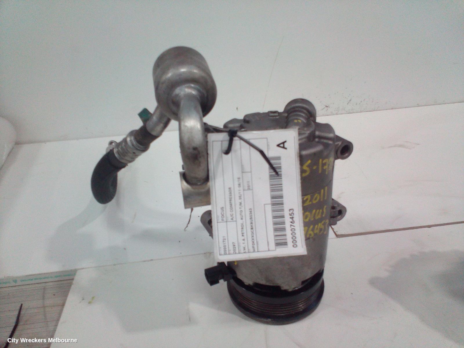 FORD FOCUS A/C COMPRESSOR, LW, 1.6, PETROL, AUTO T/M, 05/2011 - 08/2015