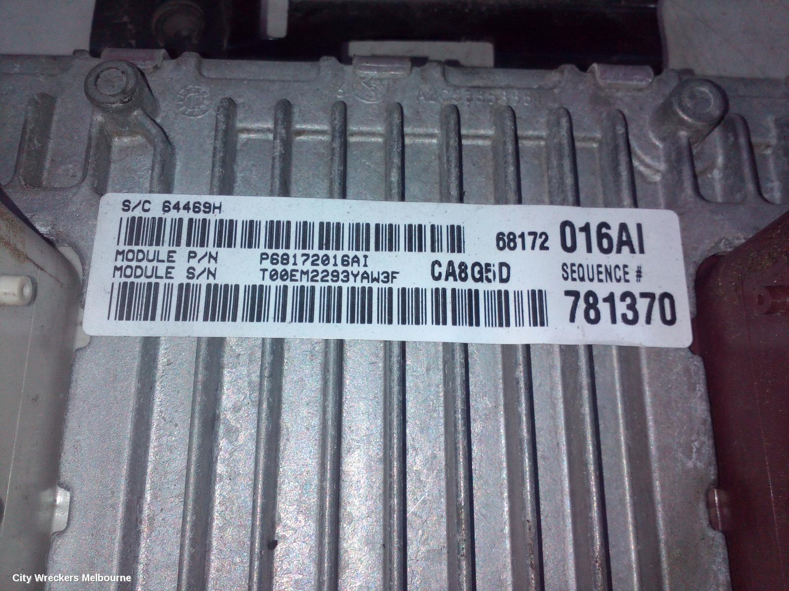 JEEP GRANDCHEROKEE ECU, ENGINE ECU, 3.6, PETROL, ECU ONLY, WK, 10/2010 ONWARDS